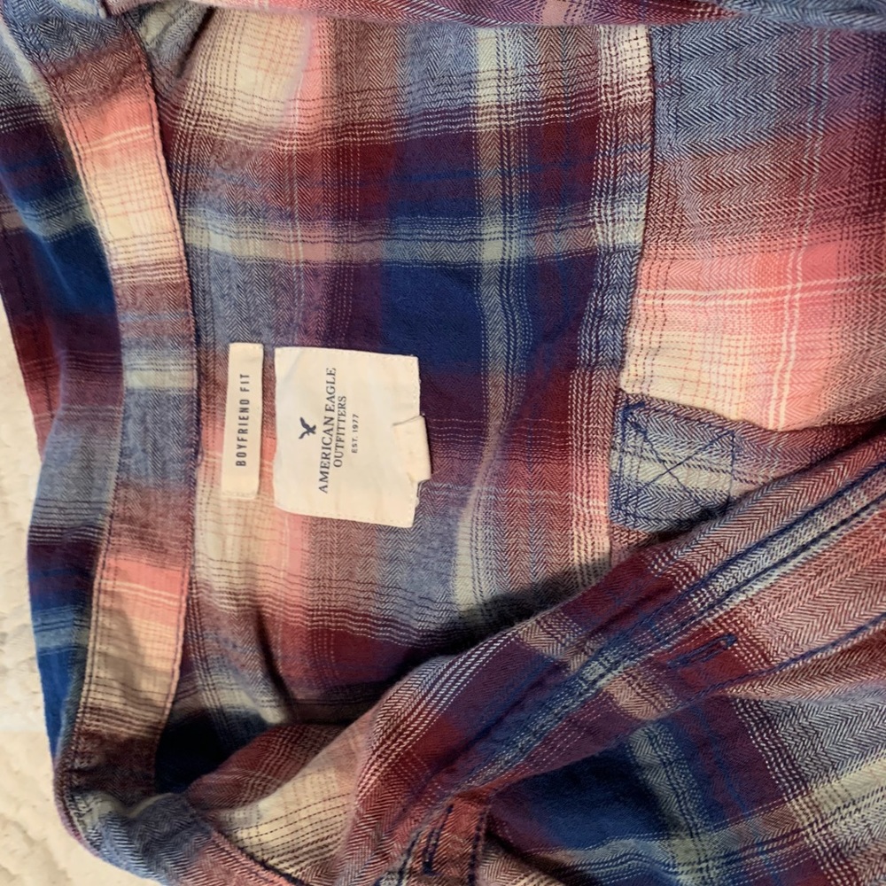 Multi Color Button Down Flannel - Picture 4 of 4